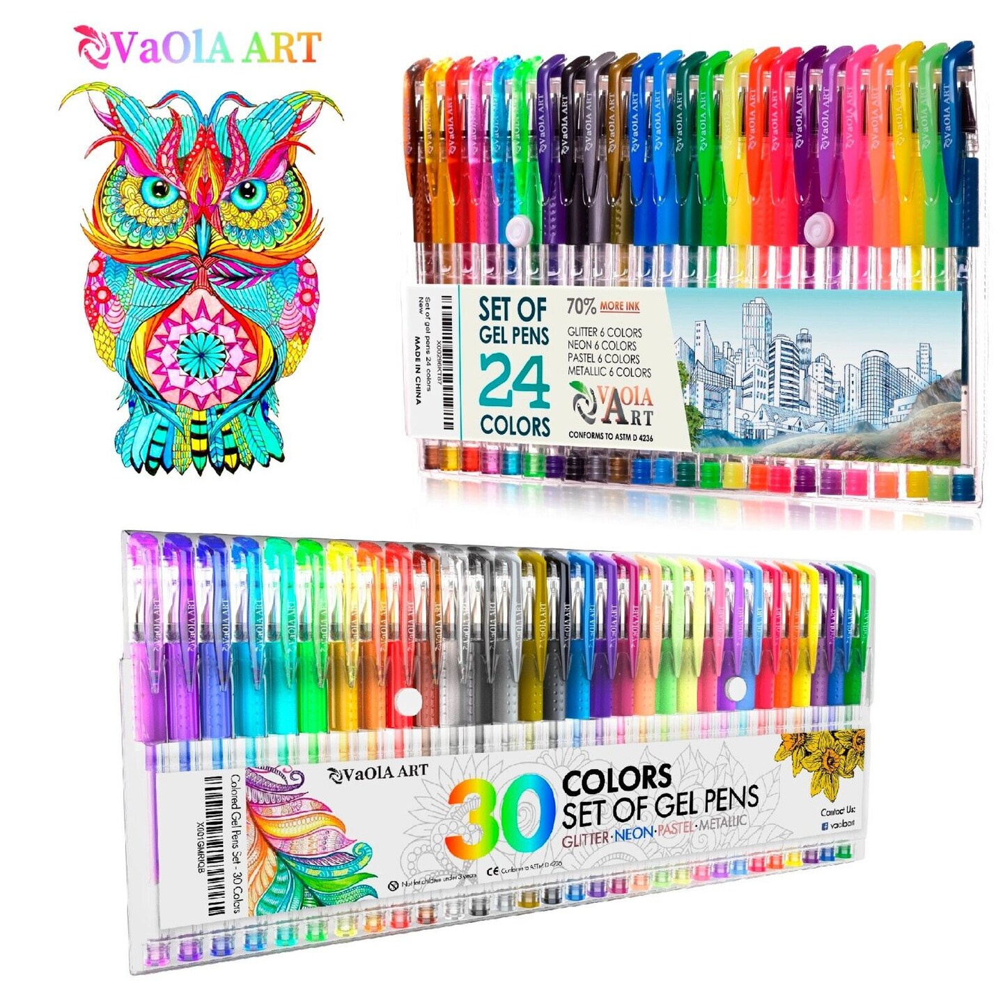 24 Pens Set and 30 Pens Set