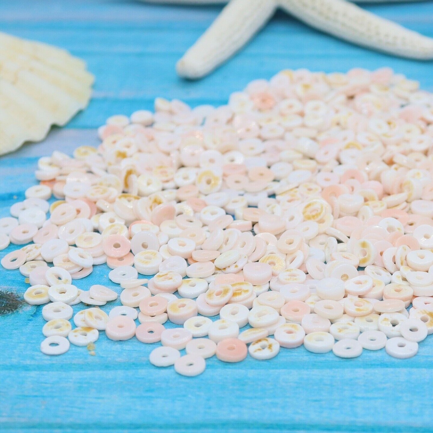 Pink Heishi Beads for Jewelry Making
