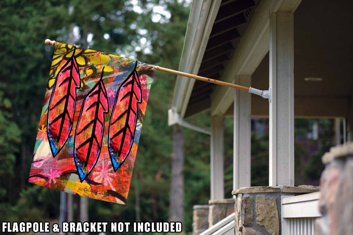 Flashy Feathers Decorative Feather Flag