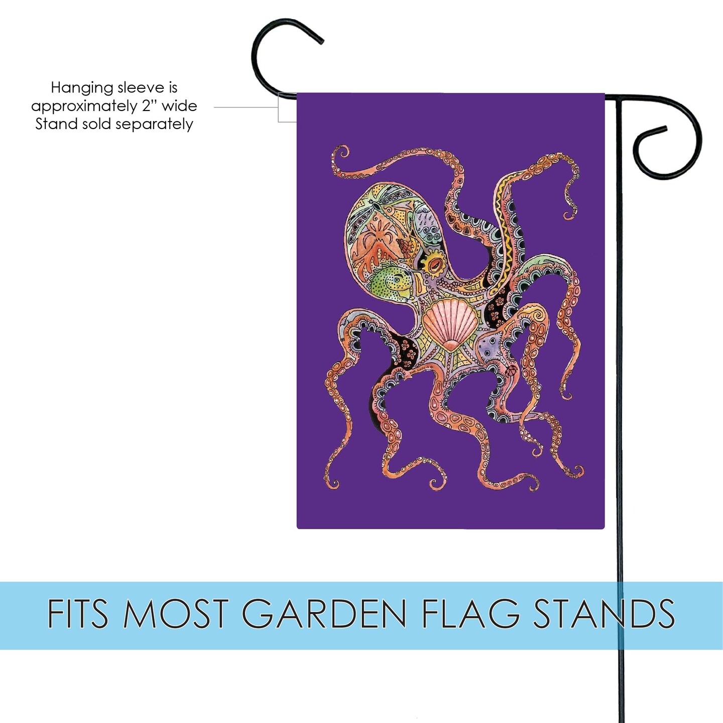 Animal Spirits- Octopus Decorative Octopus Flag