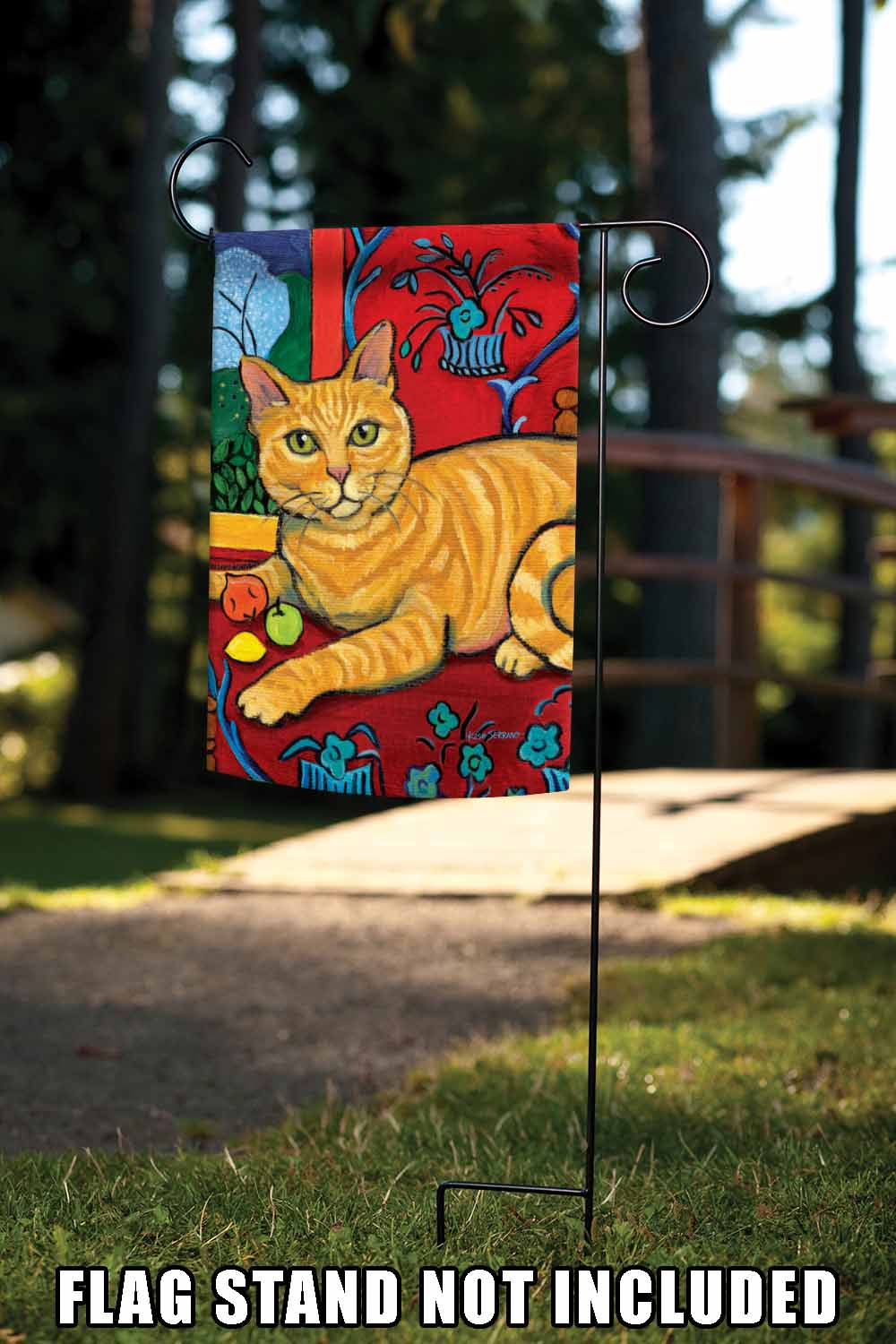 Cattise- Orange Tabby Decorative Cat Flag
