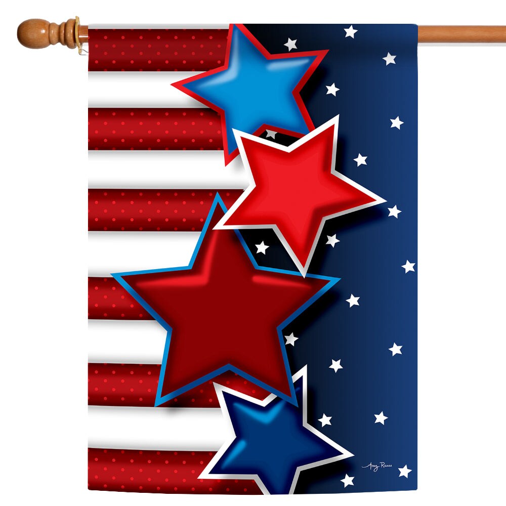 Star Spangled Decorative Patriotic Flag