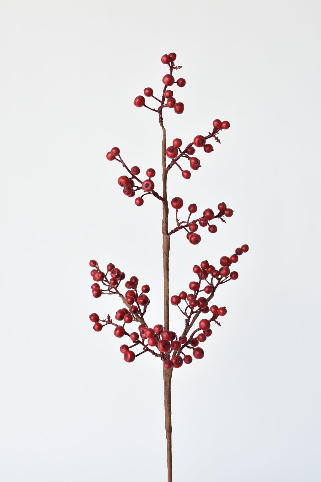 21&#x22; Faux Red Berry Stem