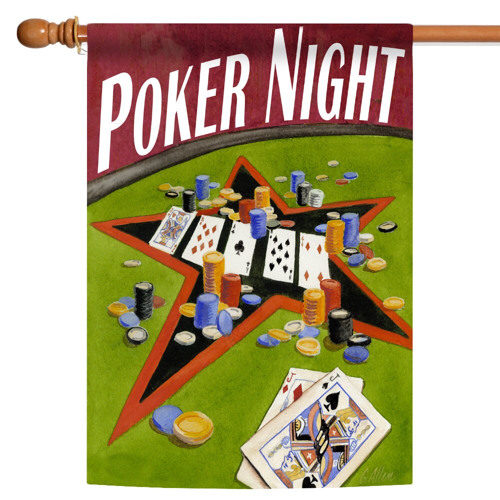 Poker Night Decorative Poker Flag