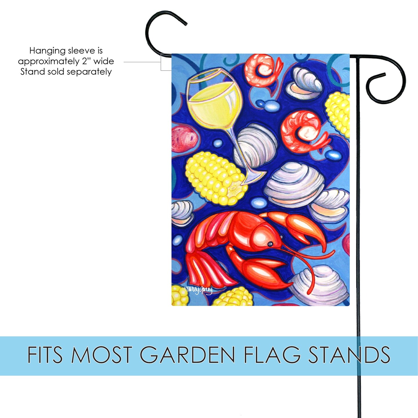 Lobster Buffet Decorative Summer Flag