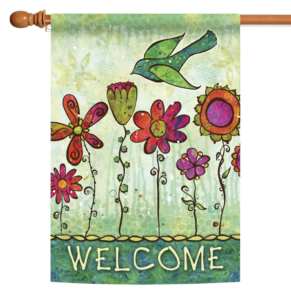Groovy Blooms Decorative Spring Flag | Michaels