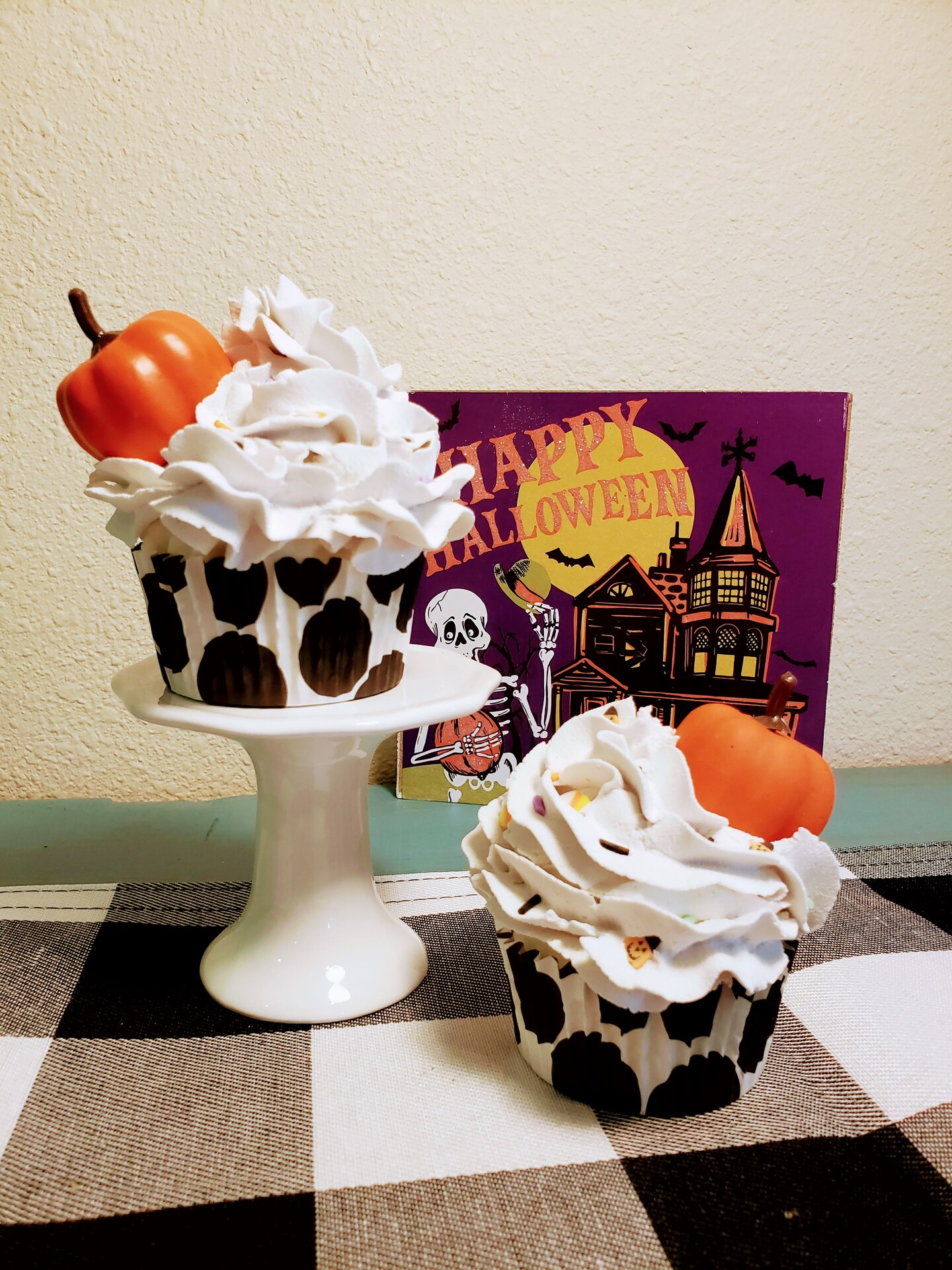 RESERVED hotsell Faux Halloween cupcake