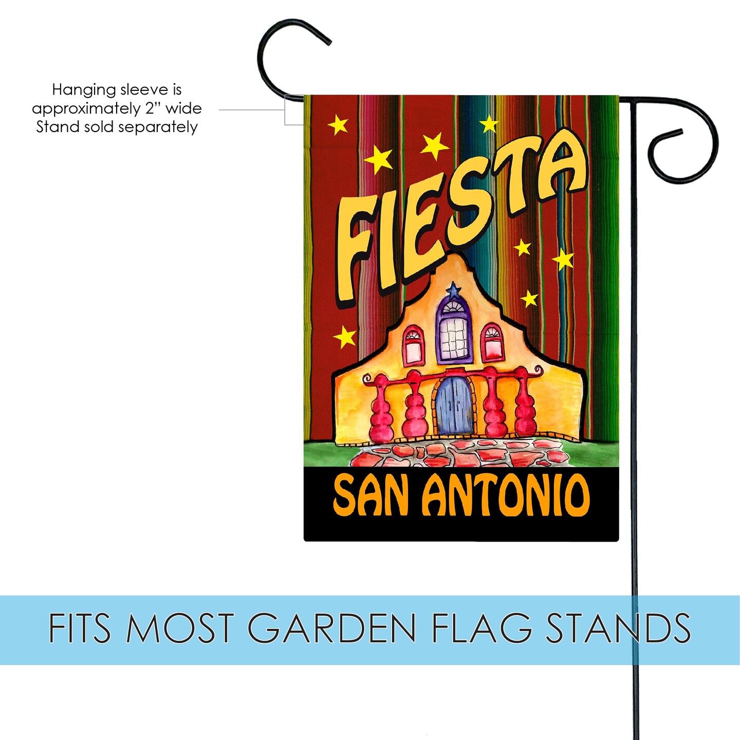Casa Fiesta - San Antonio Decorative Texas Flag