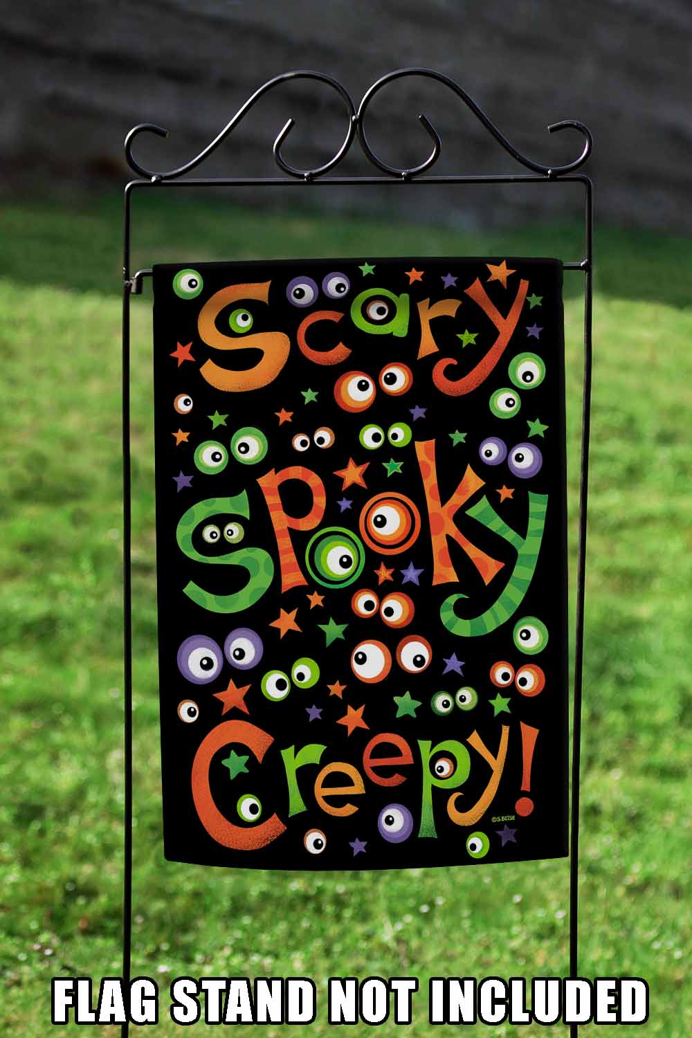 Scary Spooky Creepy Decorative Halloween Flag