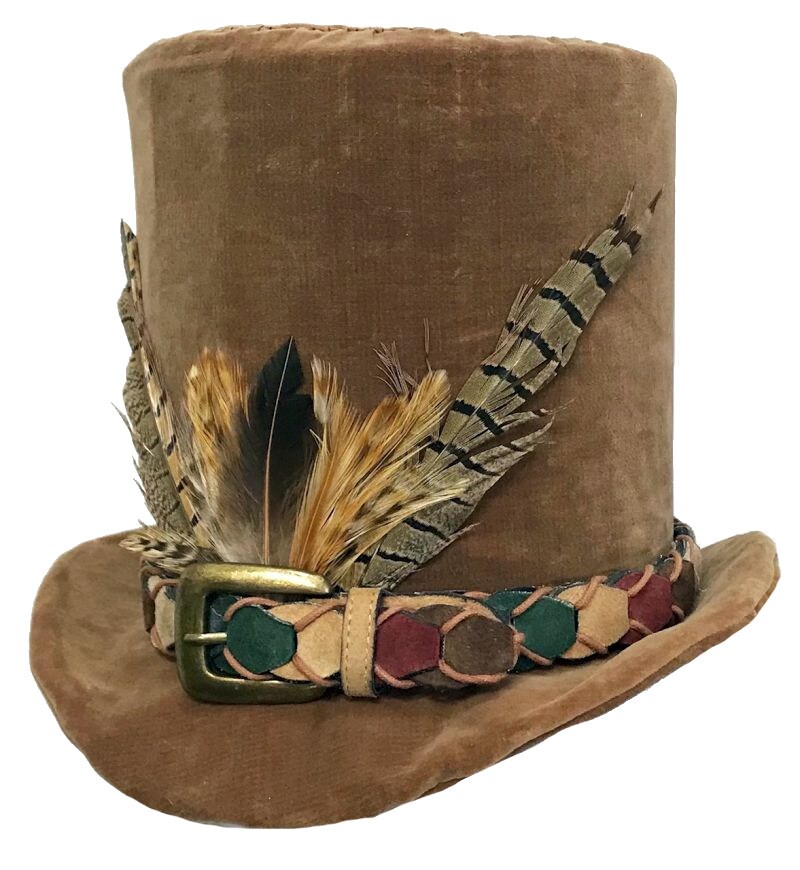 Tall Top Hat brown 