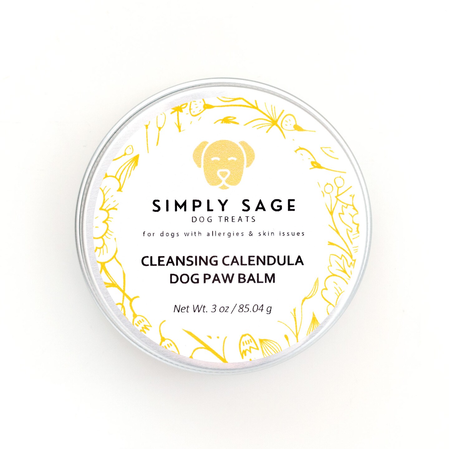 Calendula Dog Paw Balm, Dog Grooming Supplies, Pet Skin Care, Pet Paw Balm for Puppy, Adult Dogs, Senior Dog