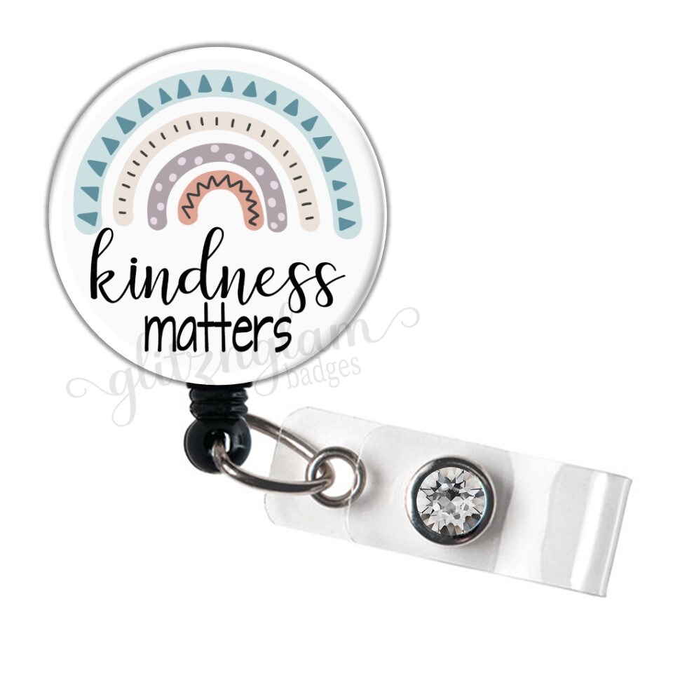 Kindness Matters Badge Reel, Kindness Retractable Badge Reel