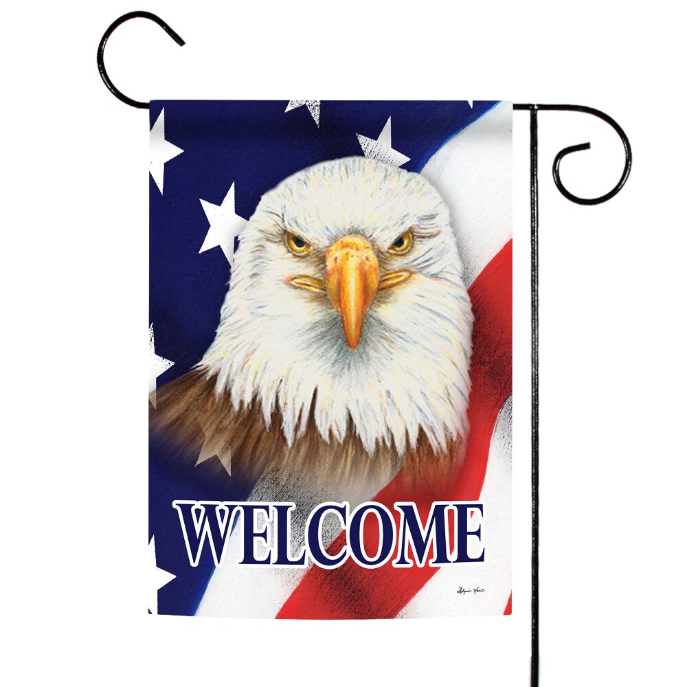 Eagle Welcome Decorative Patriotic Flag