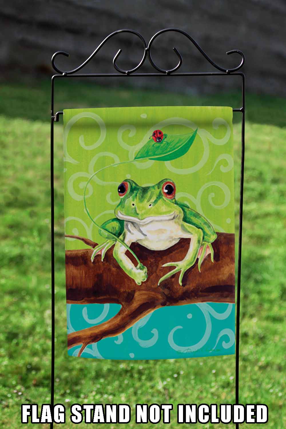 Frog On A Branch Decorative Frog Flag