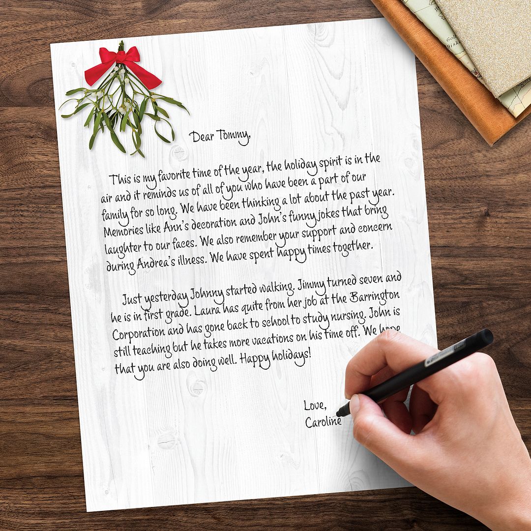 Great Papers! Barnwood Mistletoe Holiday Letterhead, Invitations, and Announcements, Printer Friendly 8.5&#x22; x 11&#x22;, 50PK