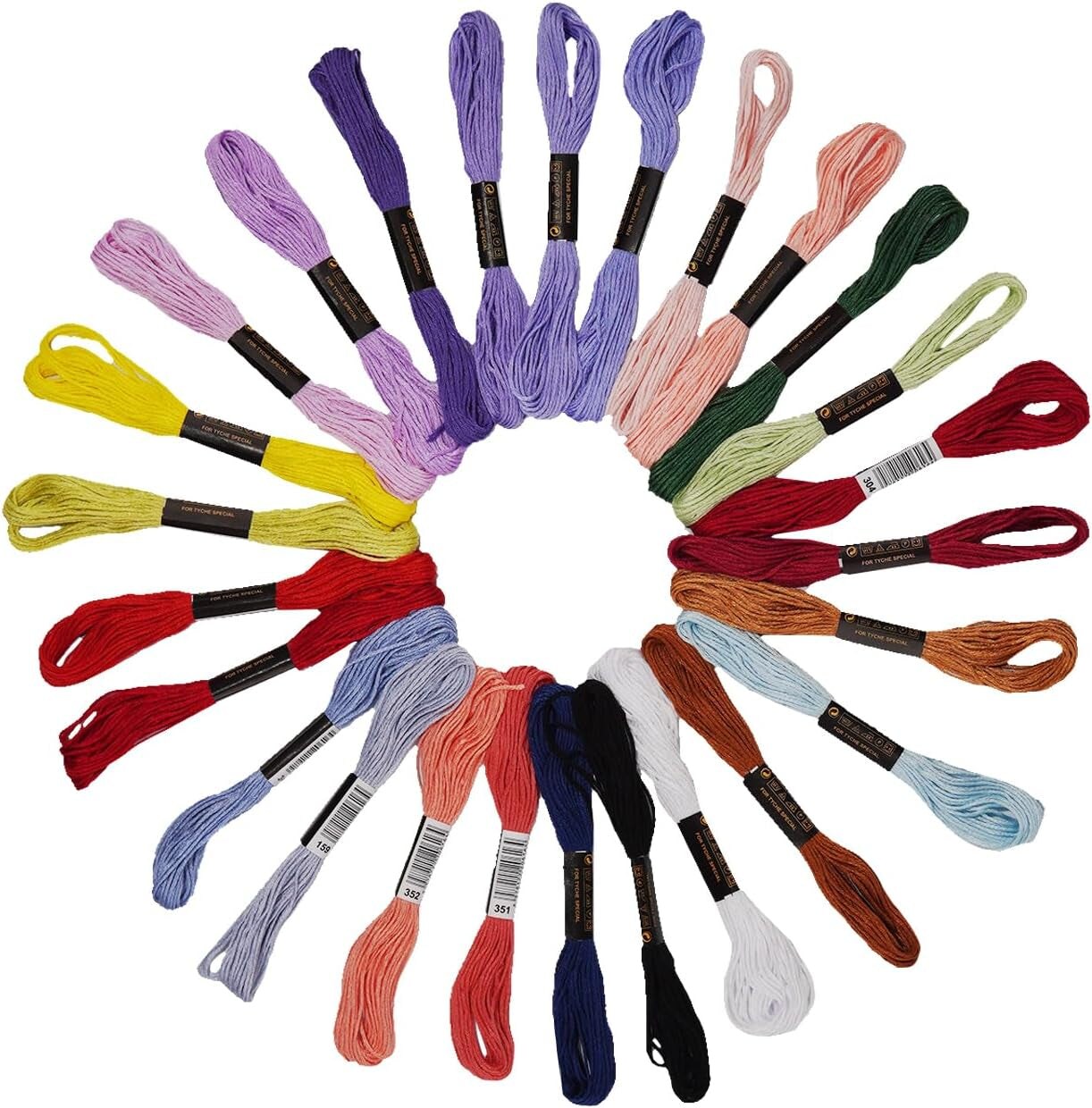 12 Skeins Embroidery Floss White Color, Friendship Bracelet String Cross Stitch Embroidery Thread Floss Bracelet Making Yarn, Craft Floss&#xFF08;White&#xFF09;