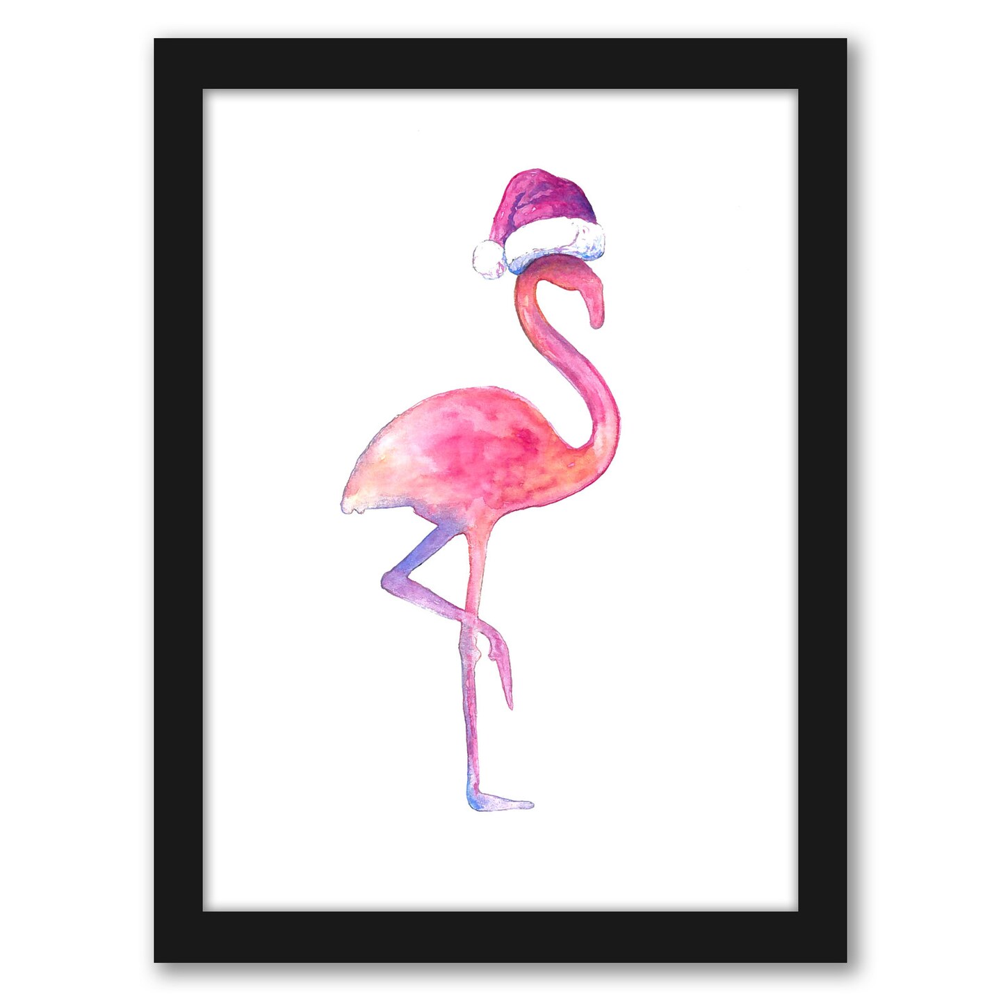 Flamingo Santa by T.J. Heiser Frame  - Americanflat