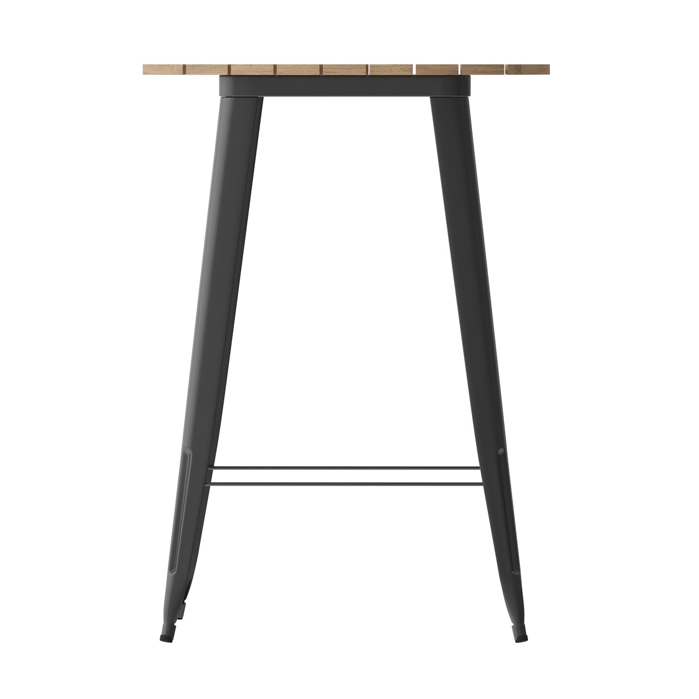 Merrick Lane Dryden Indoor/Outdoor Bar Top Table, 30&#x22; Round All Weather Poly Resin Top with Steel base