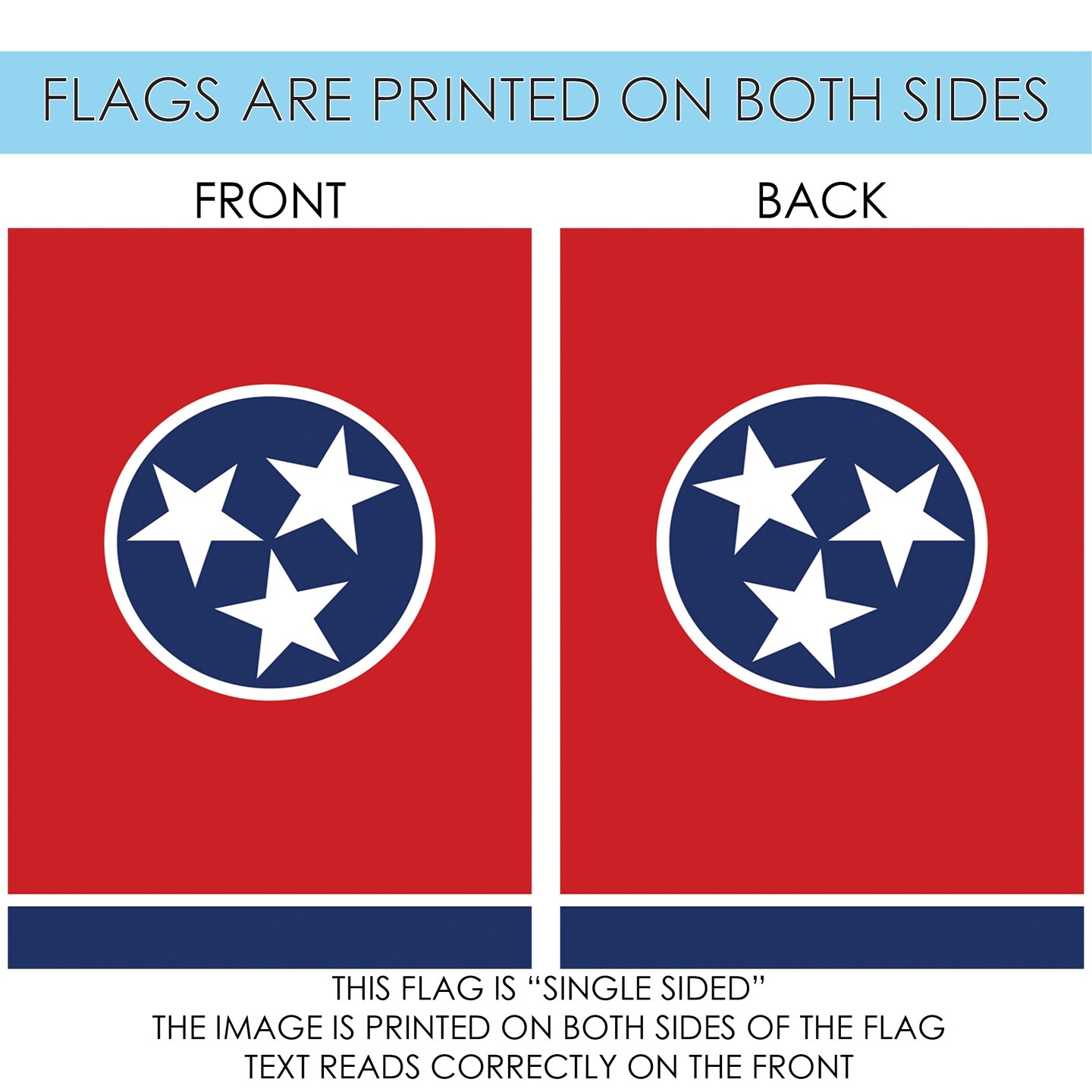 Tennessee State Flag Decorative  Flag