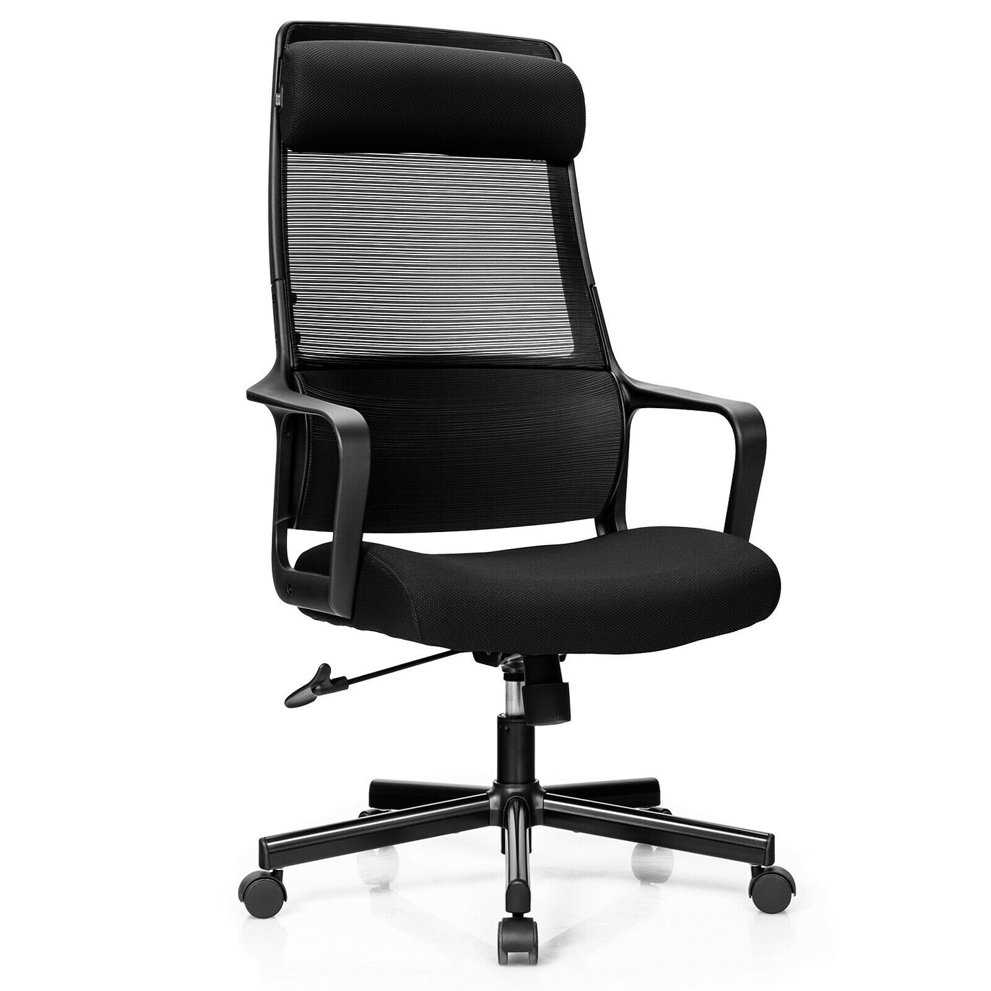 Adjustable Mesh Office Chair with Heating Support Headrest Michaels