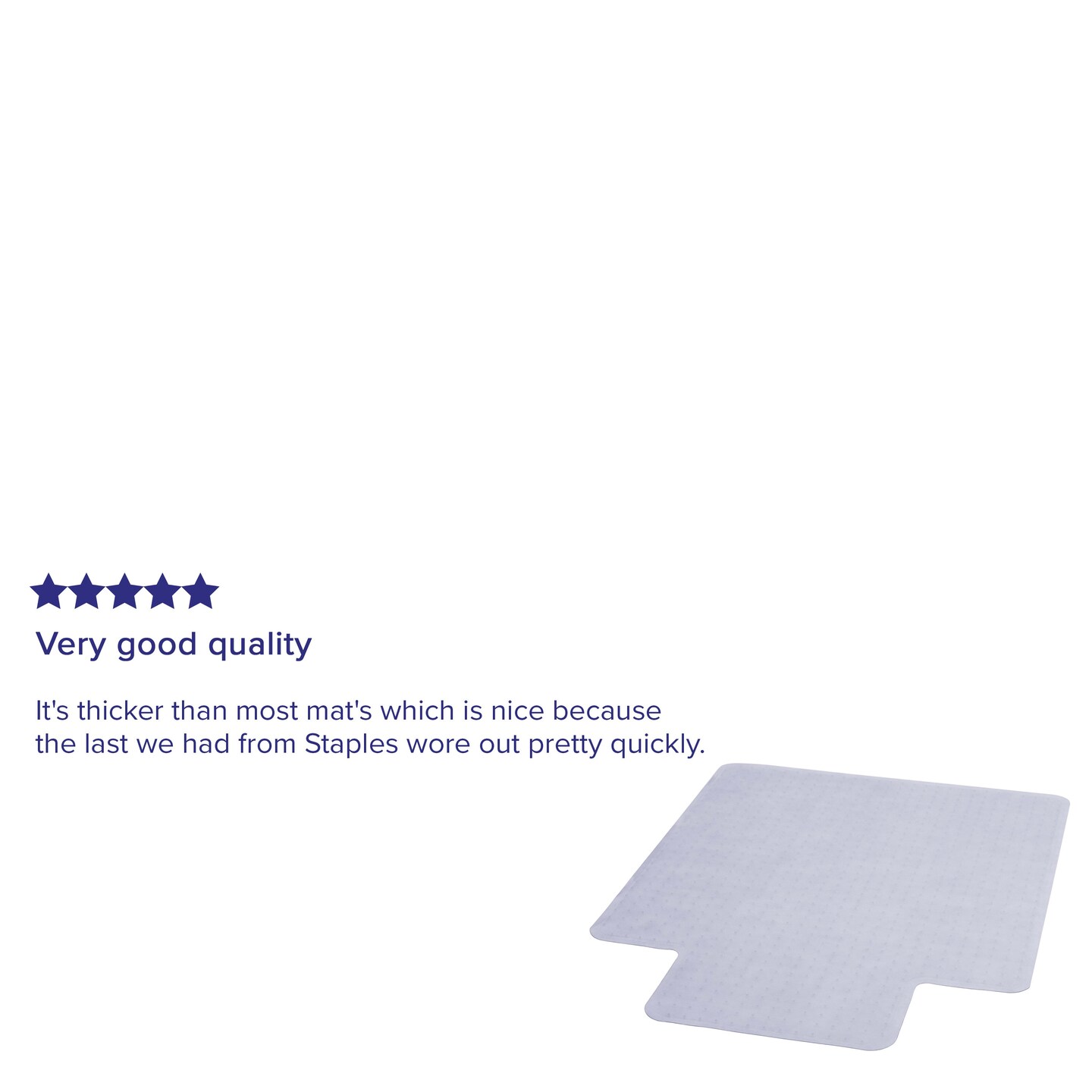 Emma and Oliver 36&#x27;&#x27; x 48&#x27;&#x27; Carpet Chair Mat with Lip