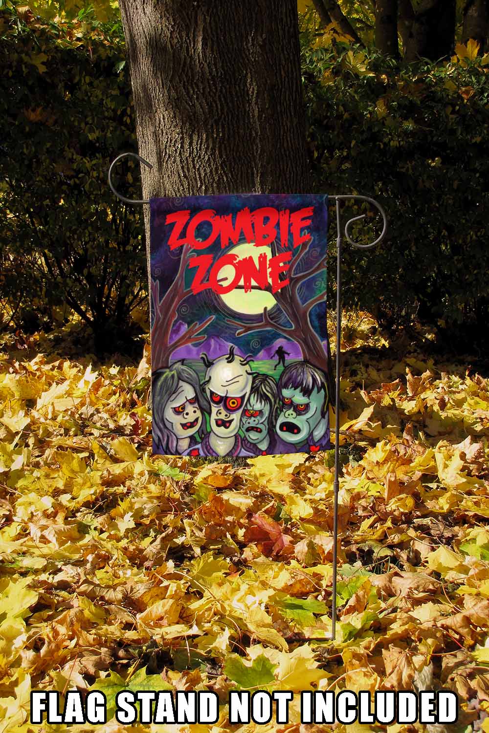 Zombie Zone Decorative Halloween Flag