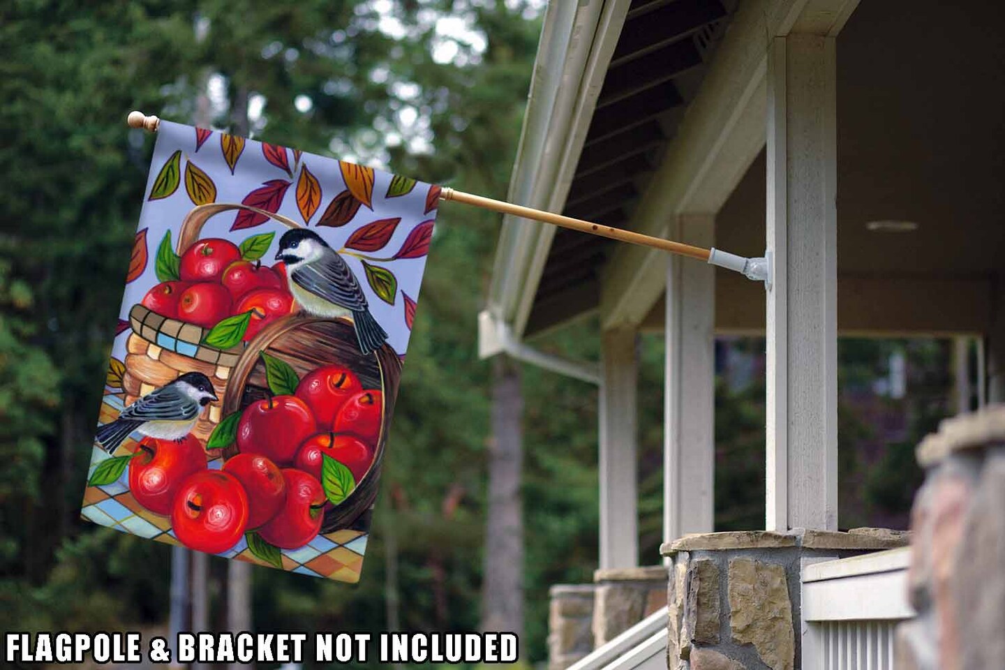 Apple Basket Decorative Fall Flag