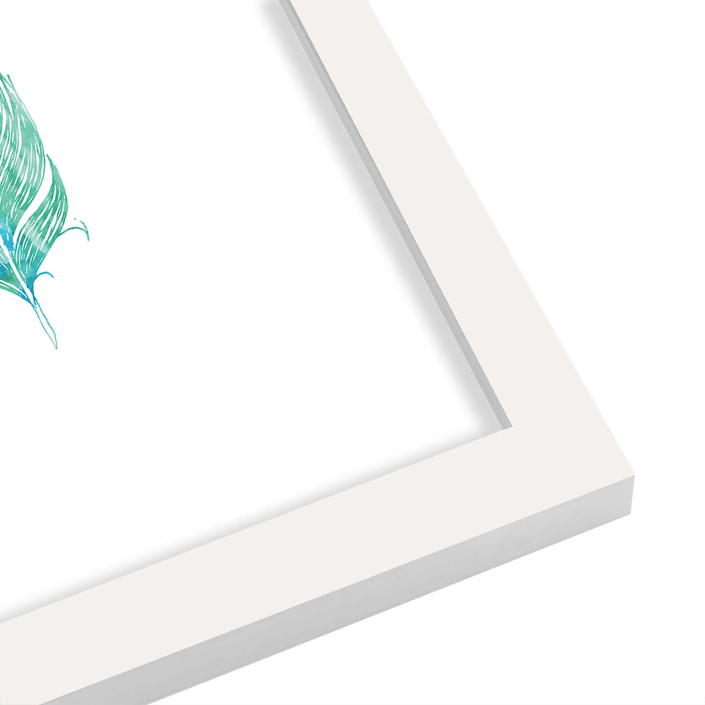 Green Feather by Wall + Wonder Frame  - Americanflat