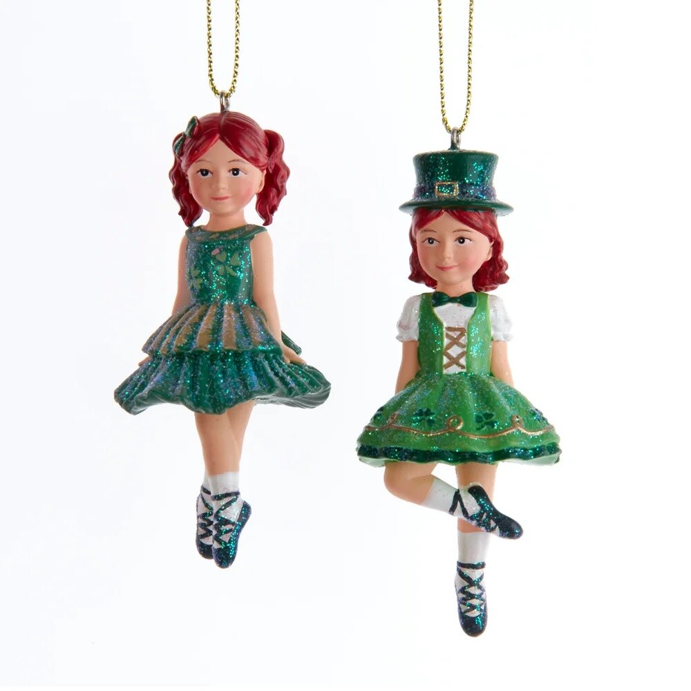 KSA Pack of 12 Irish Dancing Girl Christmas Ornaments 15.5&#x22;