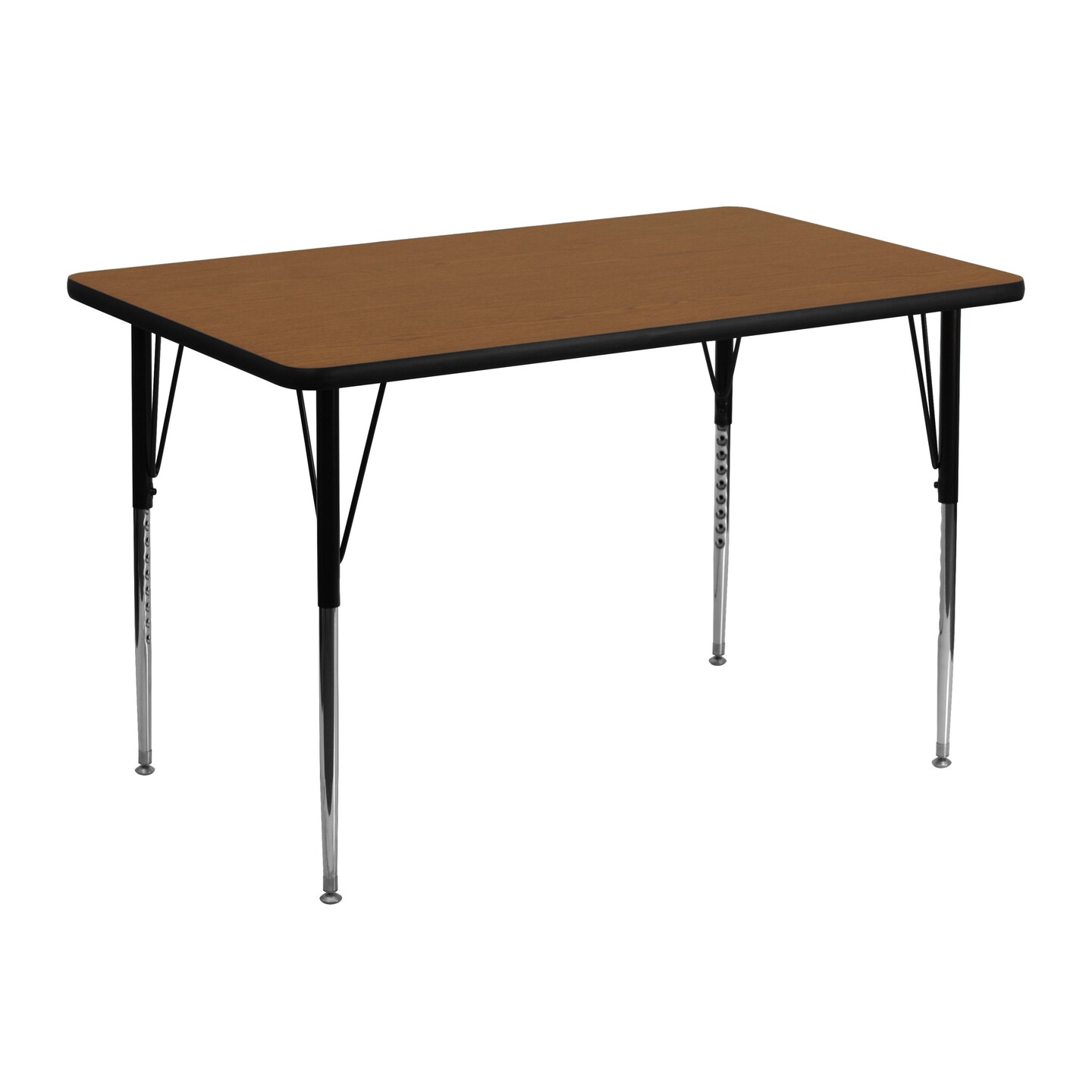 Emma and Oliver 30x48 Rectangle HP Laminate Adjustable Activity Table