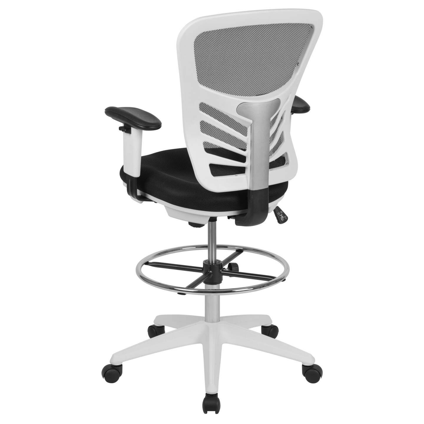 Emma and Oliver Mid-Back Mesh Adjustable Ergonomic Drafting Chair, Task Chair