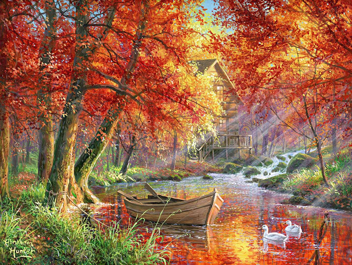 Sunsout Vibrant Morning 500 pc   Jigsaw Puzzle 69806