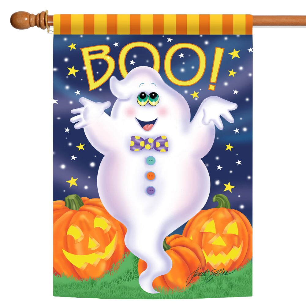 Boo Ghost Decorative Halloween Flag | Michaels