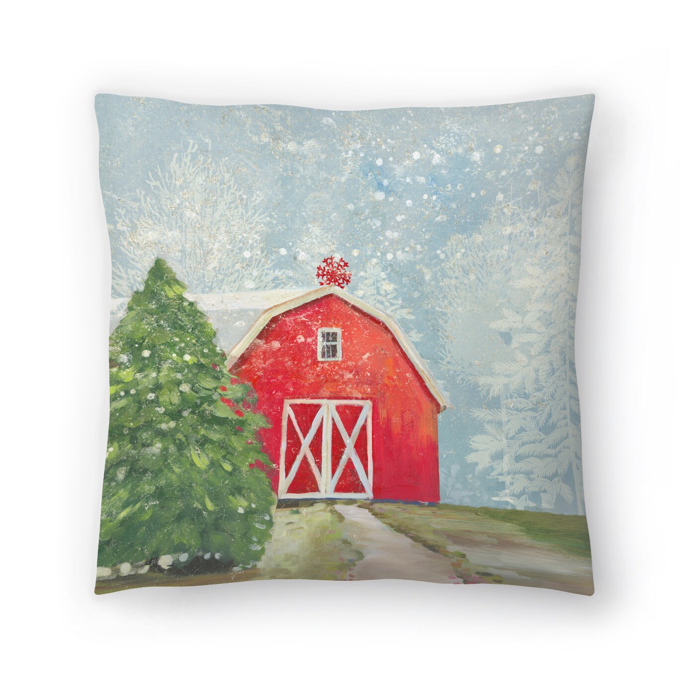 Target Barn by Pi Holiday Throw Pillow Americanflat Decorative Pillow