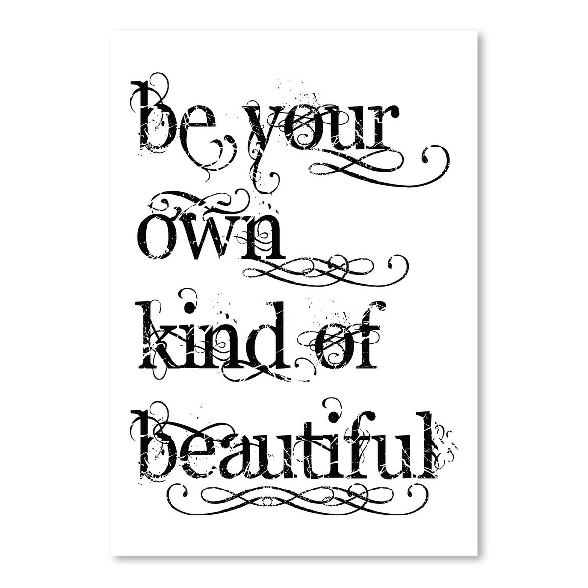 Be Own Beautiful Black by Amy Brinkman Poster Art Print Americanflat