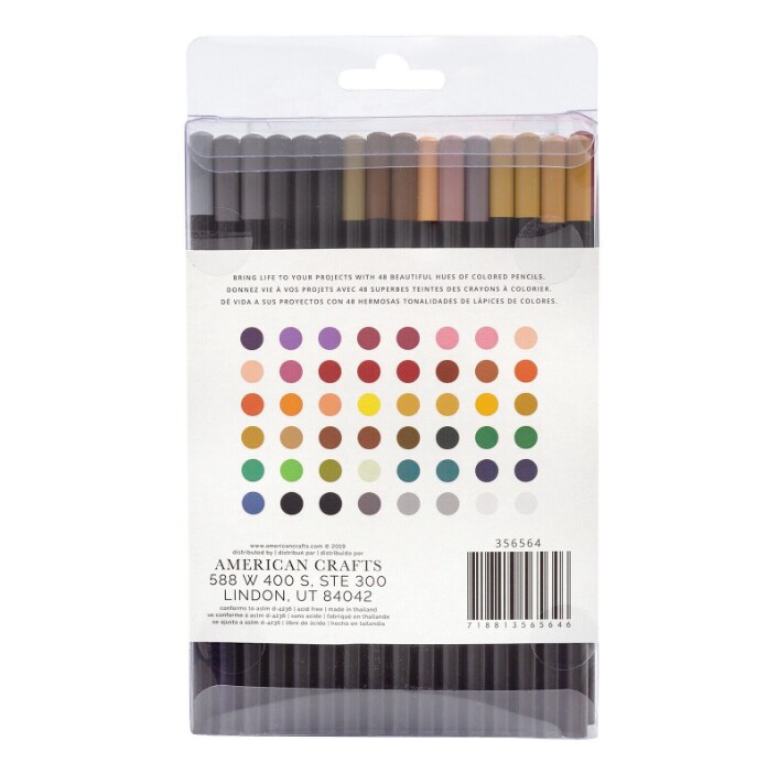 American Crafts Colored Pencil Set 48 units / Pack 356564