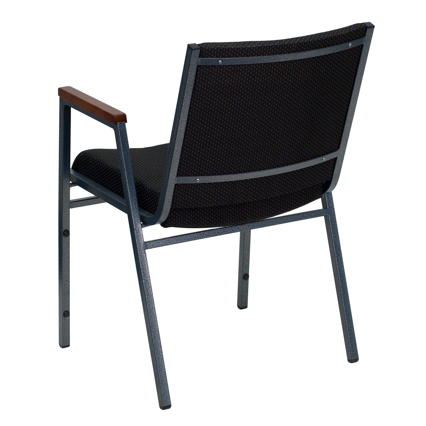 Emma and Oliver Heavy Duty Reception/Guest Stack Chair with Arms