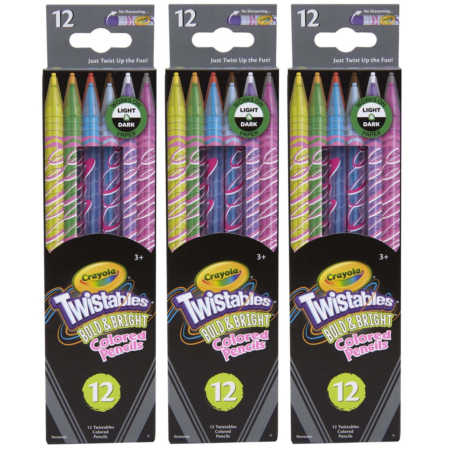 Crayola Colored Pencils Bulk, 12 Colored Pencil Packs with 12 Colors, Gifts