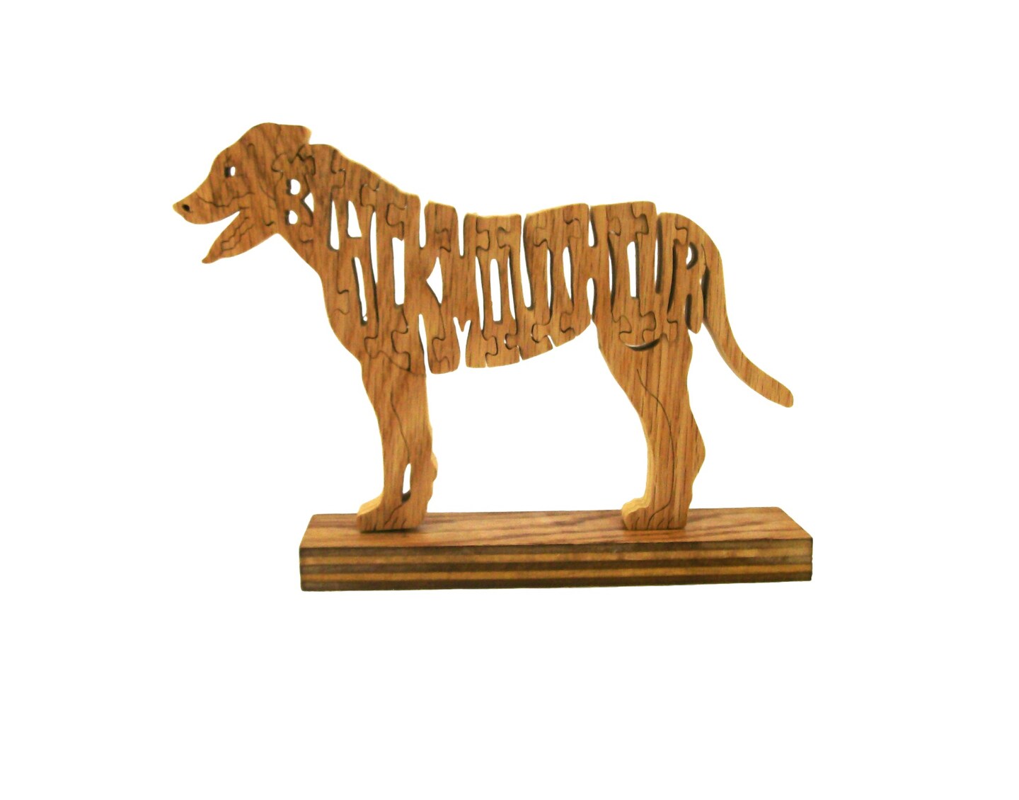 Wooden Black Mouth Herding Dog Puzzle, wooden dog puzzle, dog puzzle