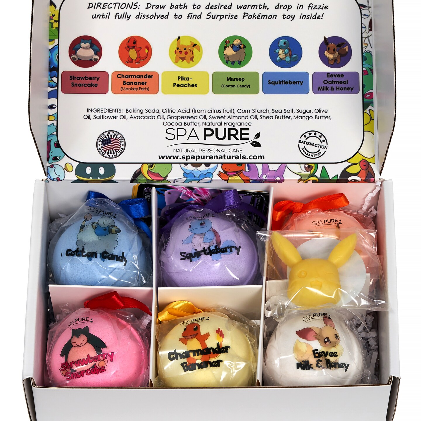 Pokémon Bath Bombs ( Pokémon Toys inside) 