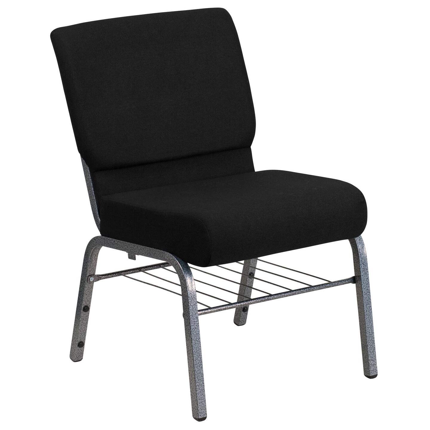 Emma and Oliver Auditorium Chair - 21&#x22; Seat - Book Rack