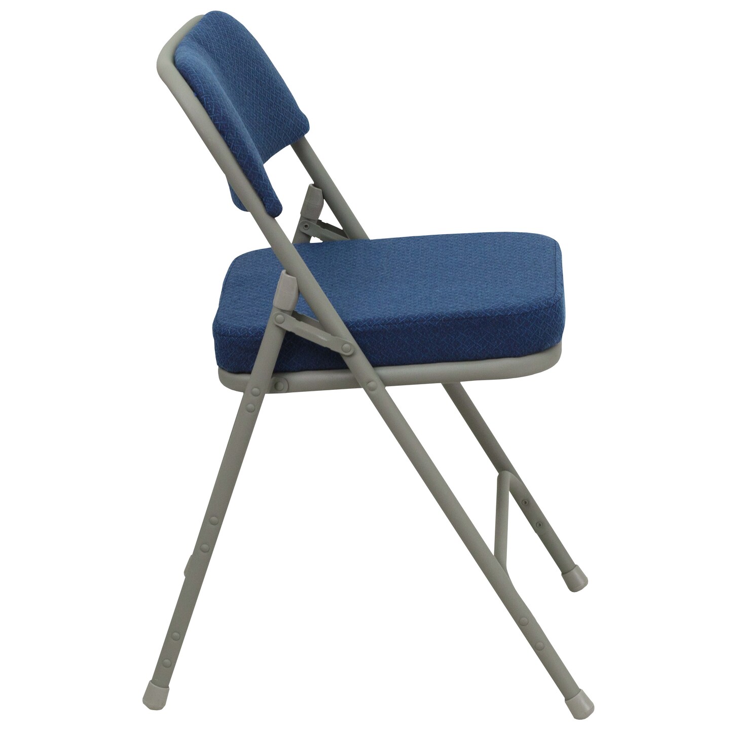 Emma and Oliver 2 Pack Home &#x26; Office Portable Party Events Fabric Padded Metal Folding Chair