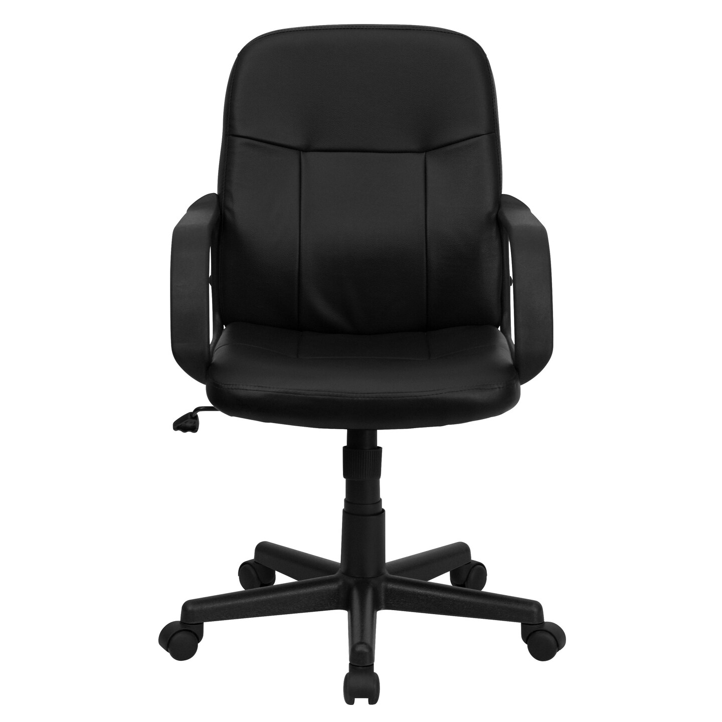 Emma and Oliver Mid-Back Glove Vinyl Executive Swivel Office Chair with Arms