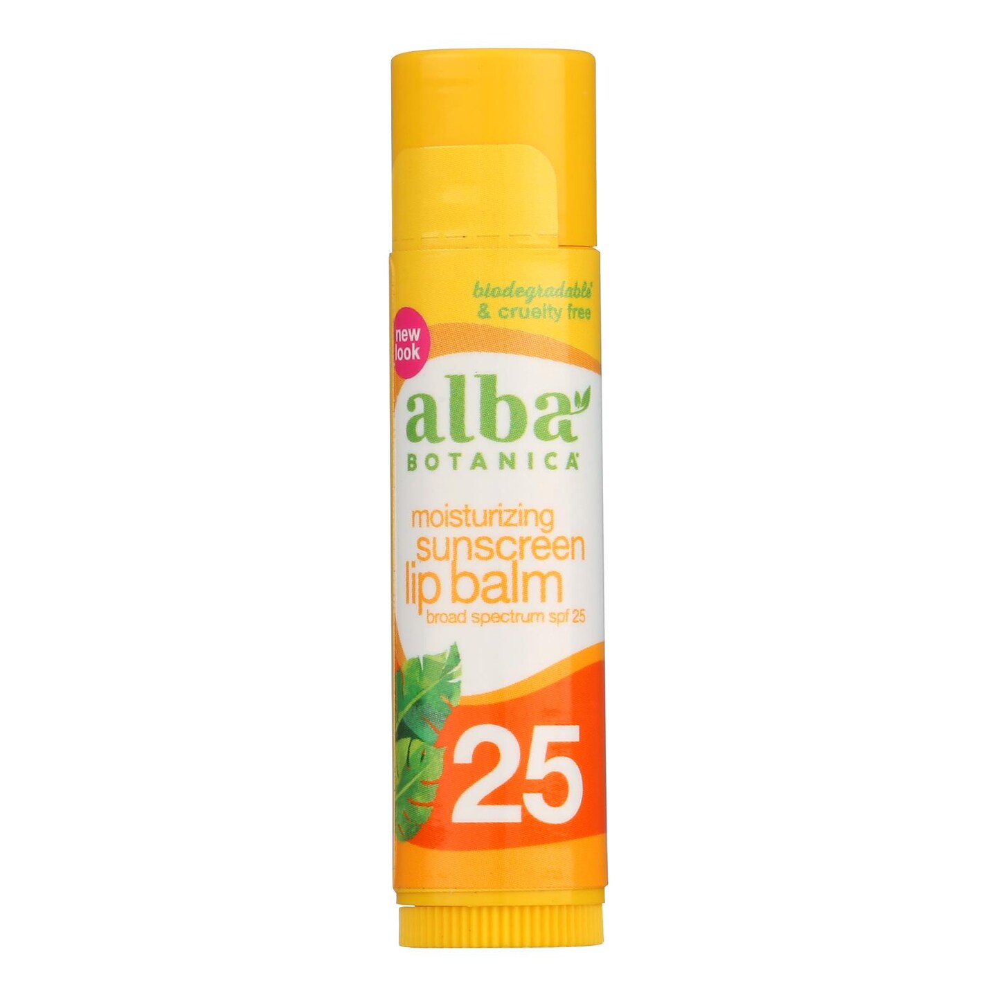 Alba Botanica Moisturizing Sunscreen Lip Balm SPF 25 - Case Of 24 - 0.15 oz