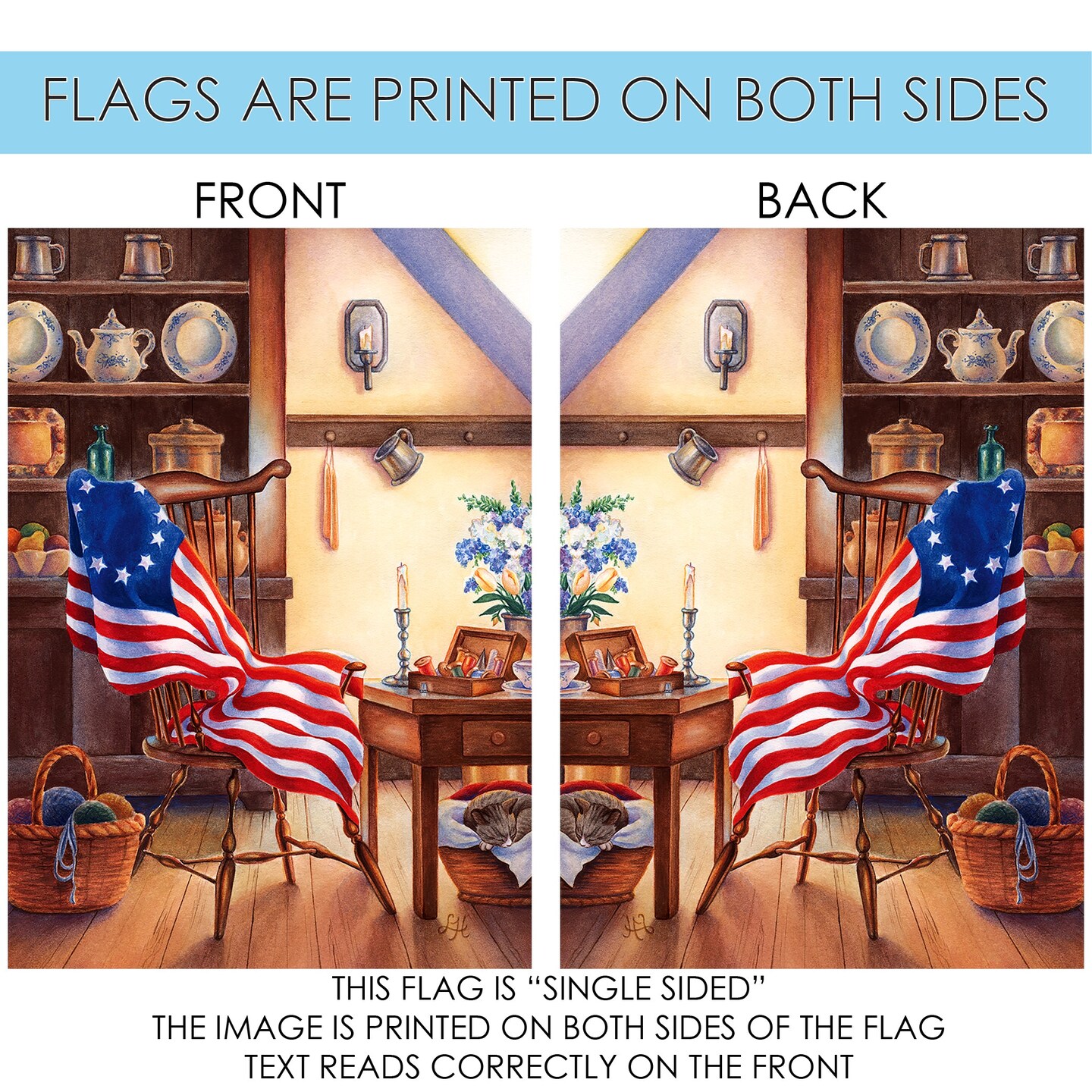 Founding Fathers Decorative Patriotic Flag