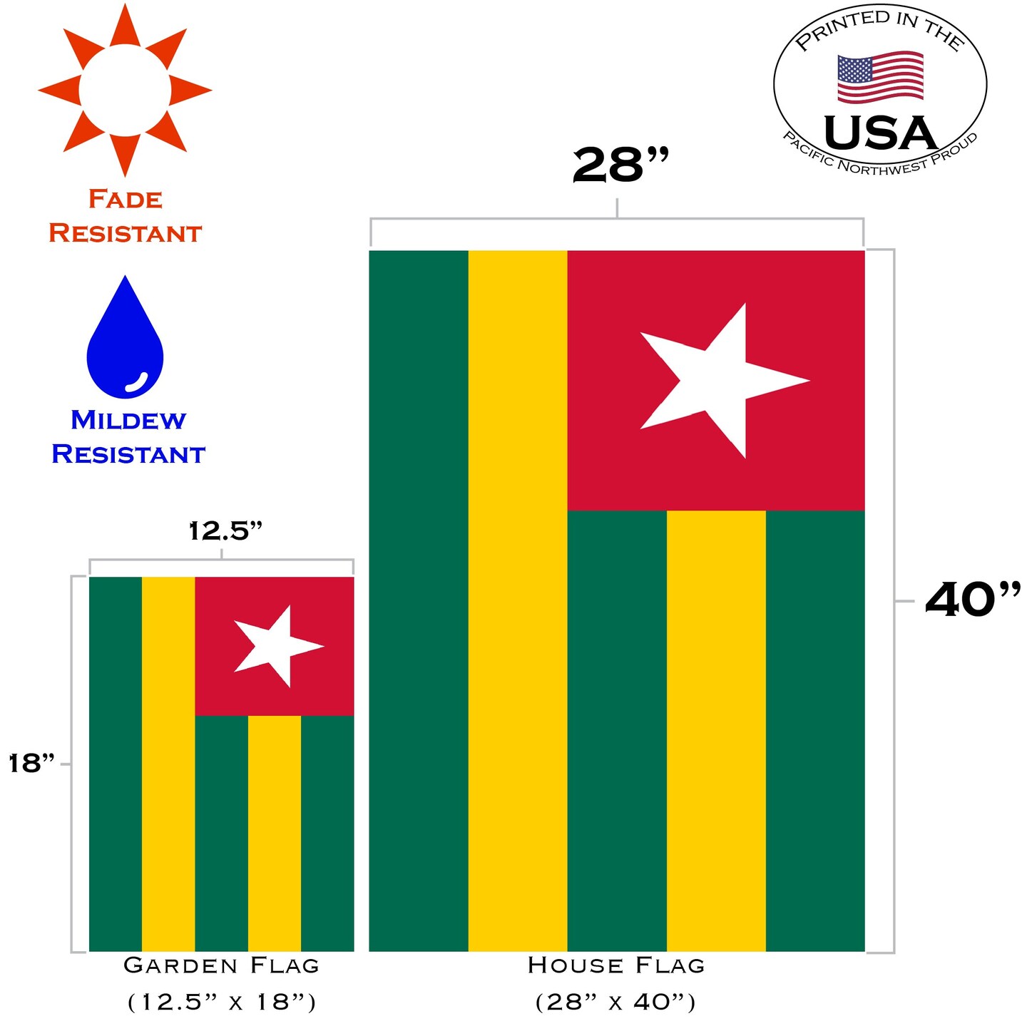 Flag of Togo Decorative  Flag