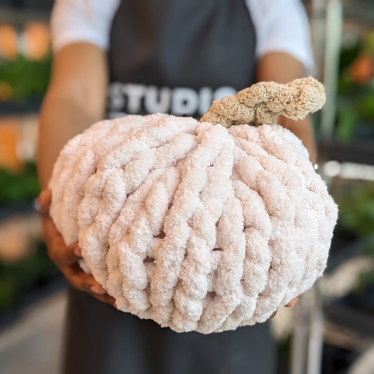 Chunky Hand Knit Pumpkin