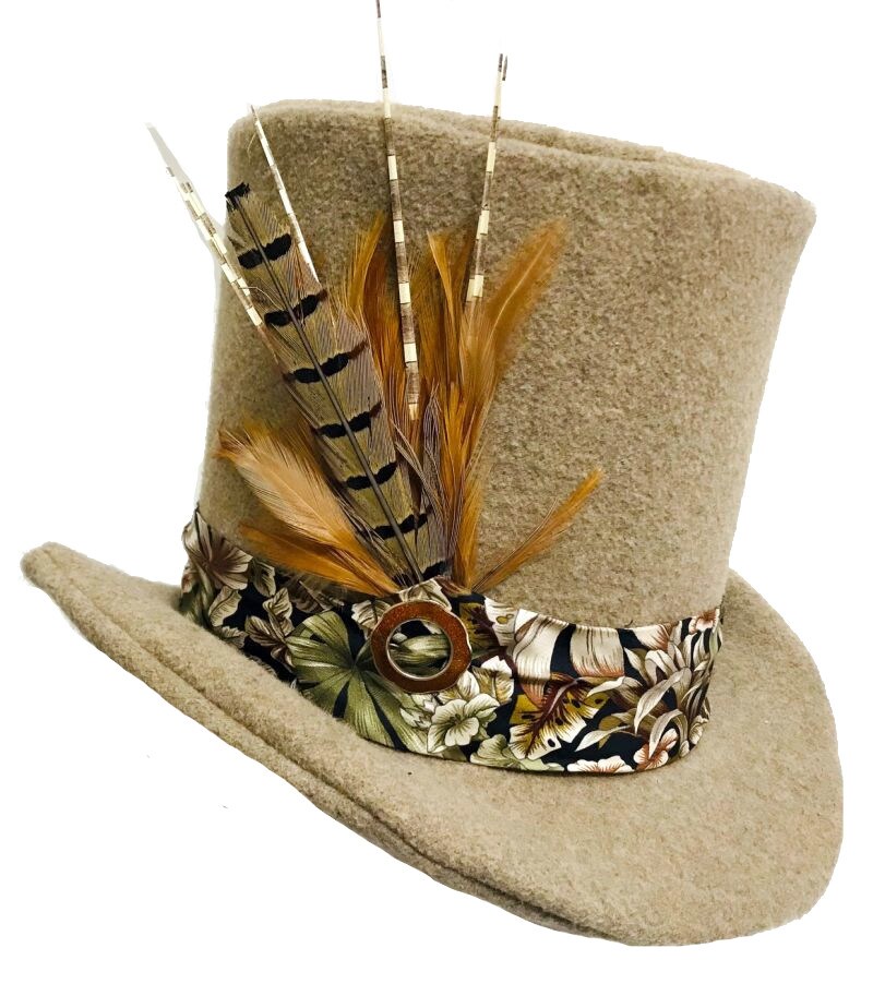 Streampunk Wool Top Hat