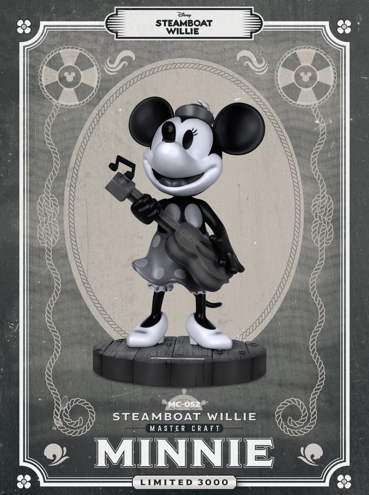 Steamboat Willie Master Craft Minnie Table Top Statue