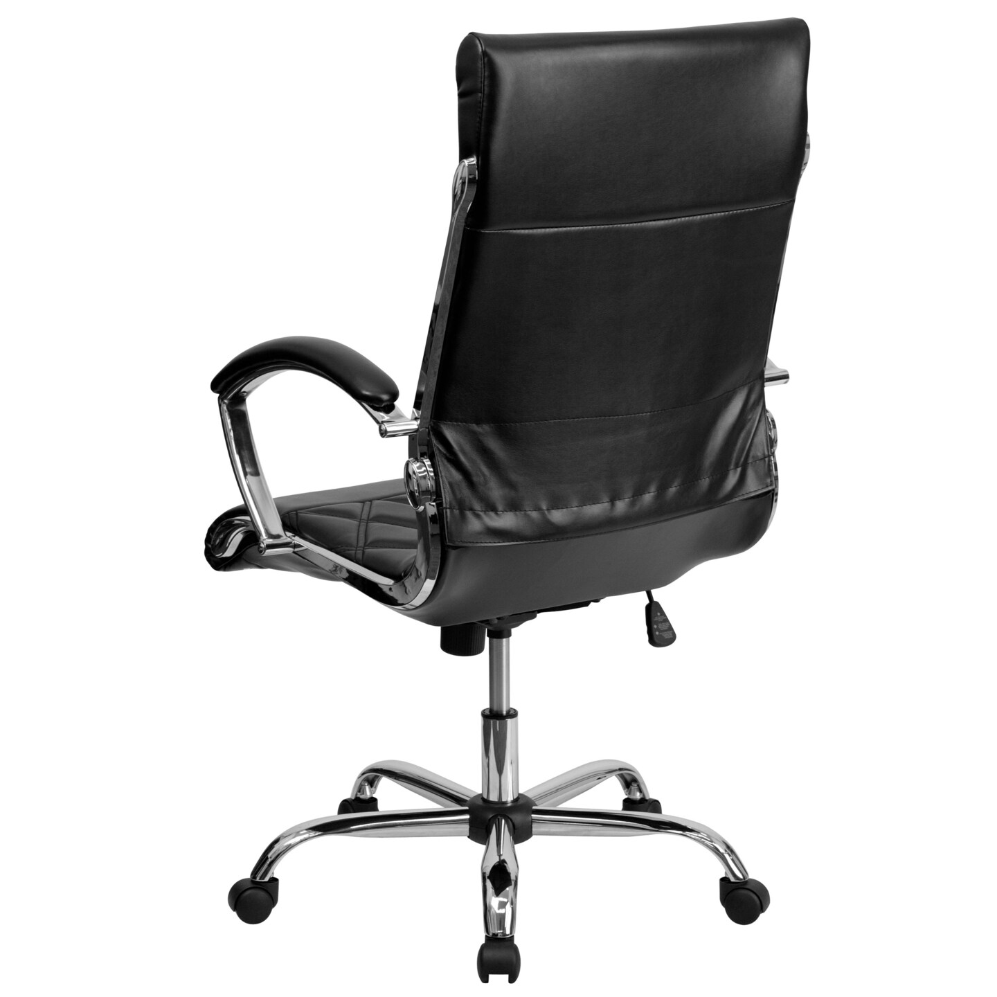 Emma and Oliver High Back Designer Quilted LeatherSoft Executive Swivel Arm Office Chair